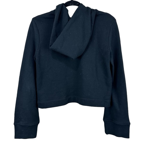 A.L.C. Embroidered Gold Palm Trees Flared Sleeve Hoodie Sweatshirt Size Small - Picture 6 of 6